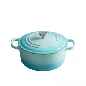 24cm cast iron enamel casserole