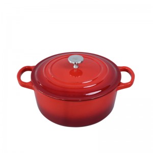 24cm cast iron enamel casserole