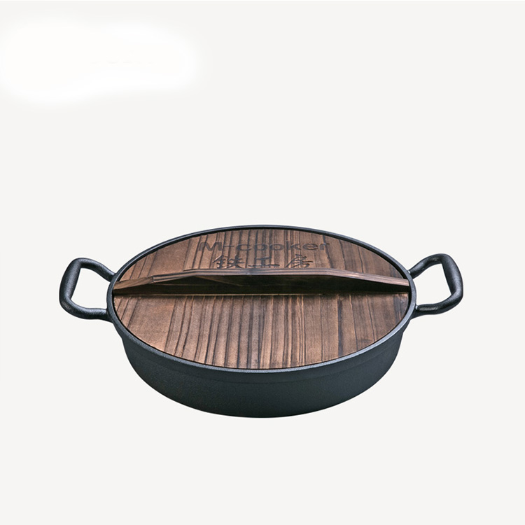 Round shape cast iron vegetable oil pizza pan Featured Image
