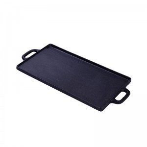 cast iron griddle pan double side 43cm